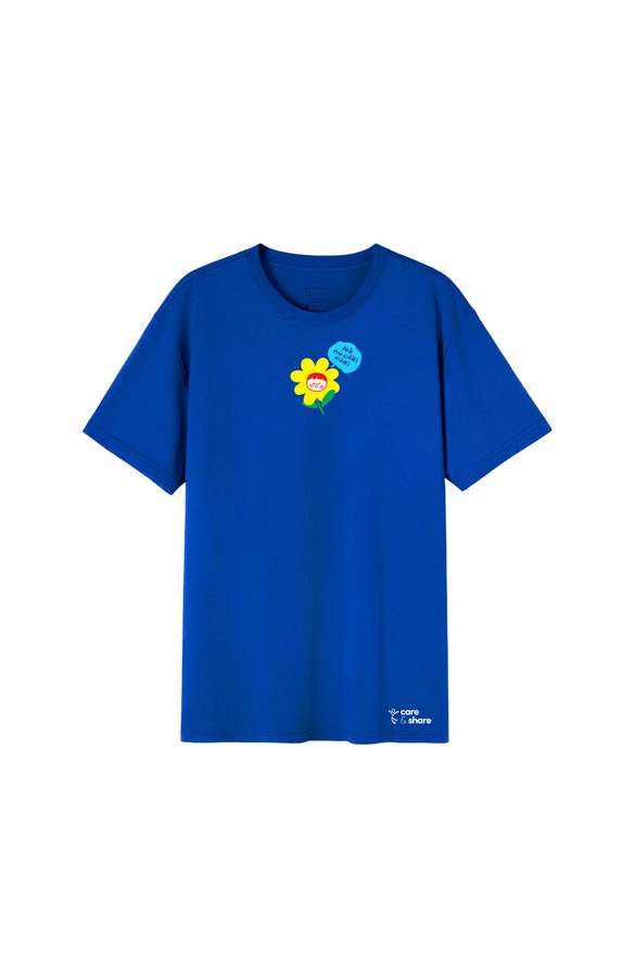 Áo in cotton Care & Share - Nở nụ cười tươi - undefined
