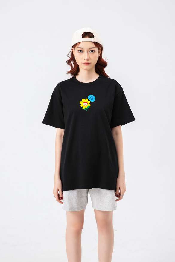 Áo in cotton Care & Share - Nở nụ cười tươi - undefined