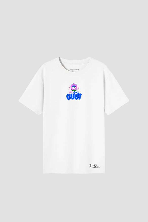 Áo in cotton Care & Share - Nụ cười - undefined