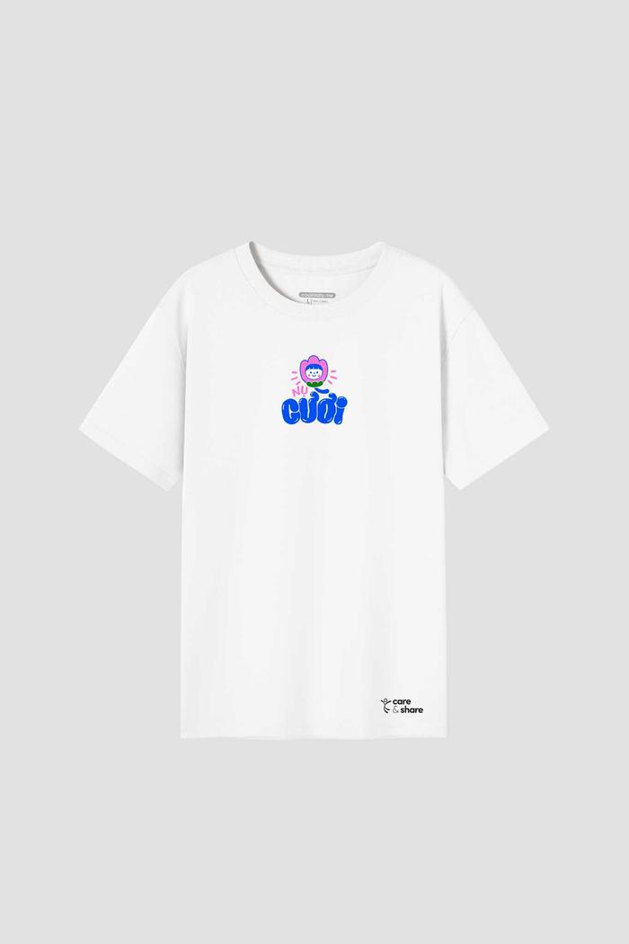 Áo in cotton Care & Share - Nụ cười - undefined