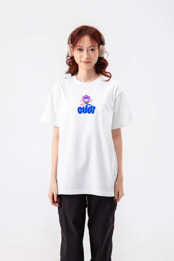Áo in cotton Care & Share - Nụ cười - undefined