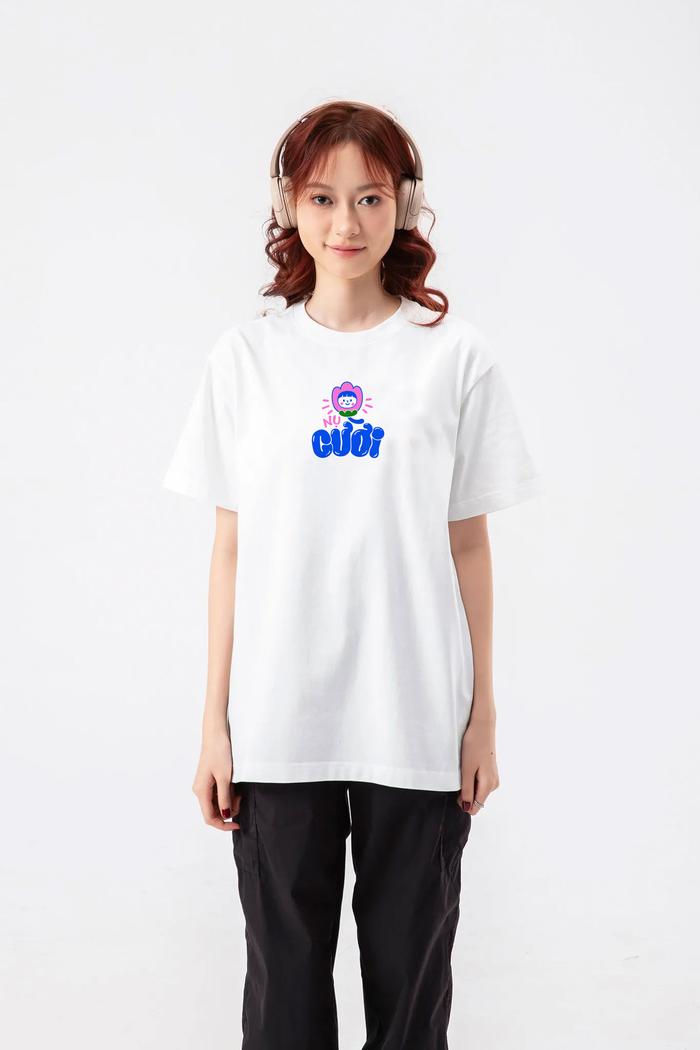 Áo in cotton Care & Share - Nụ cười - undefined