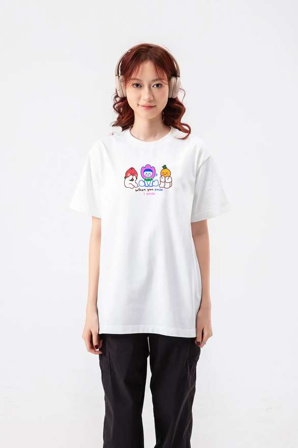 Áo in cotton Care & Share - U Smile I Smile - undefined