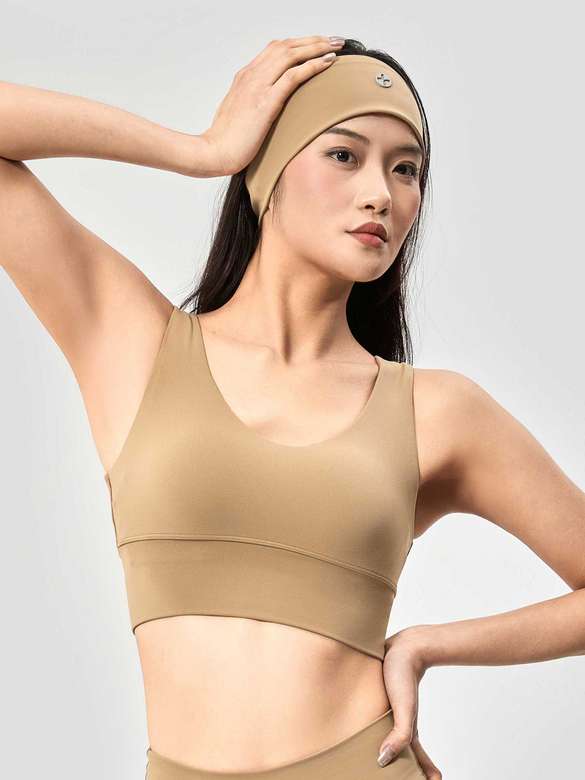 Áo Bra V-Neck CoolSoft Medium Support - undefined