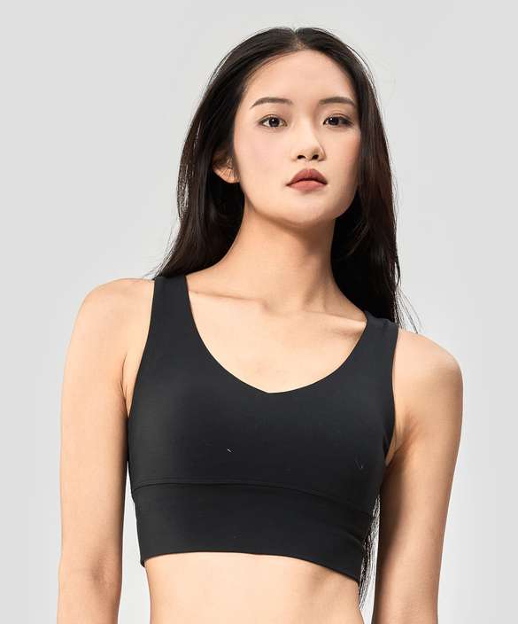 Áo Bra V-Neck CoolSoft Medium Support - undefined