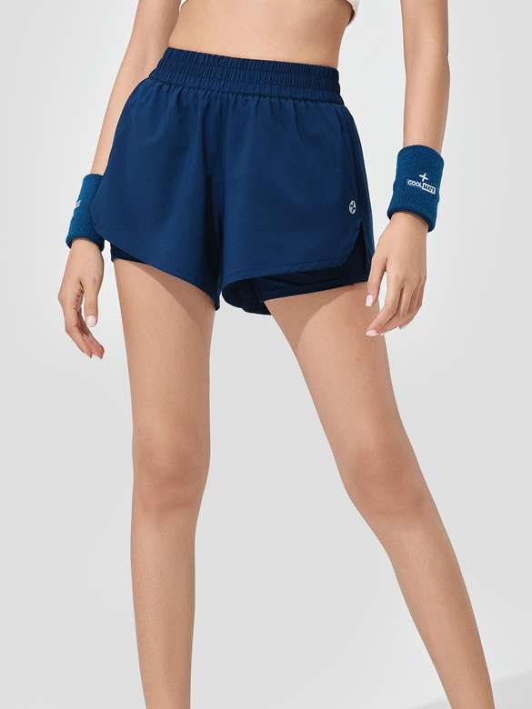 Quần shorts nữ chạy bộ 2 lớp 3.5 inch Core Shorts - undefined