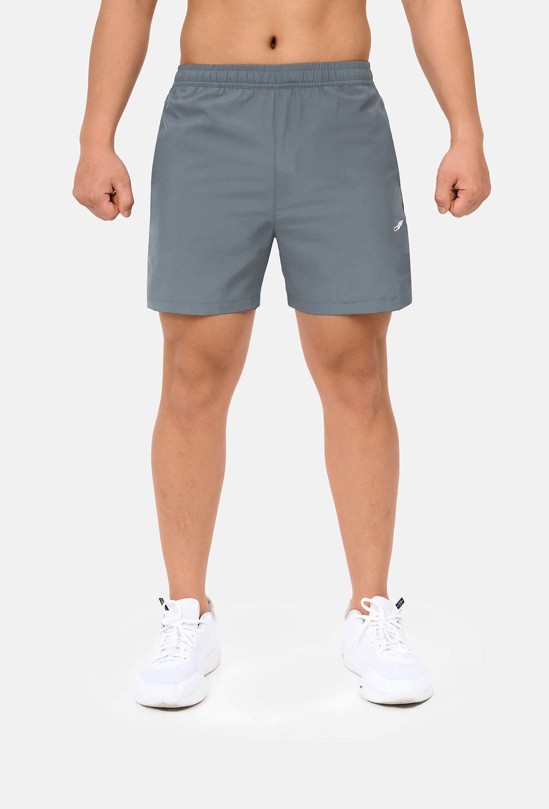 Quần shorts nam thể thao 5" xẻ gấu cao (túi sau có khóa kéo) - undefined