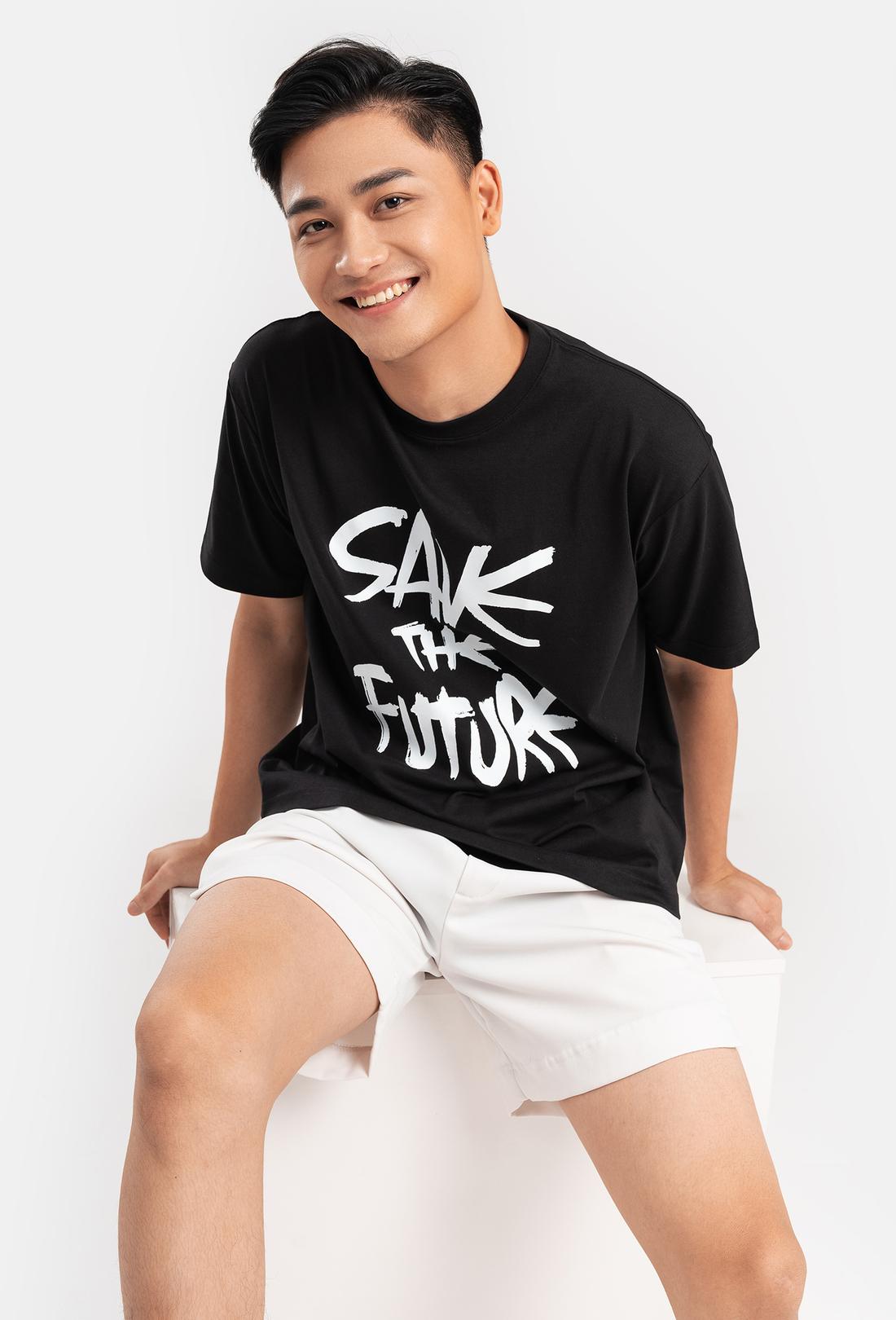 Áo thun in Save The Future - màu Đen - undefined