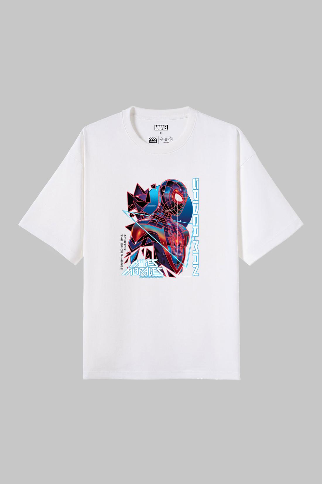 Áo thun oversize Marvel Spider-Man Miles Morales - undefined