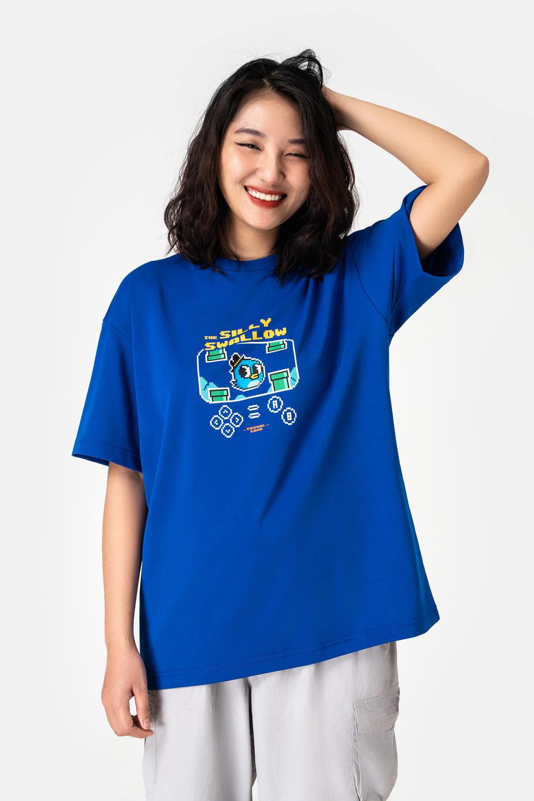 Áo Thun Nam Oversize Én The Silly Swallow - undefined