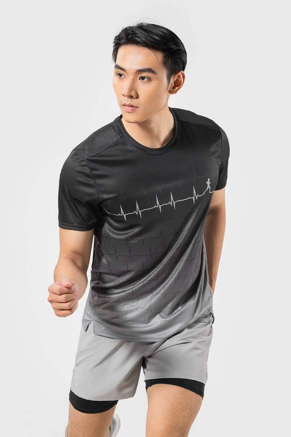 Áo Thun Chạy Bộ Graphic Heartbeat - undefined