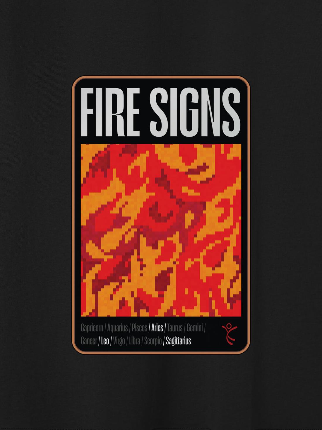 Áo thun Cotton Care & Share in Fire Signs  - undefined