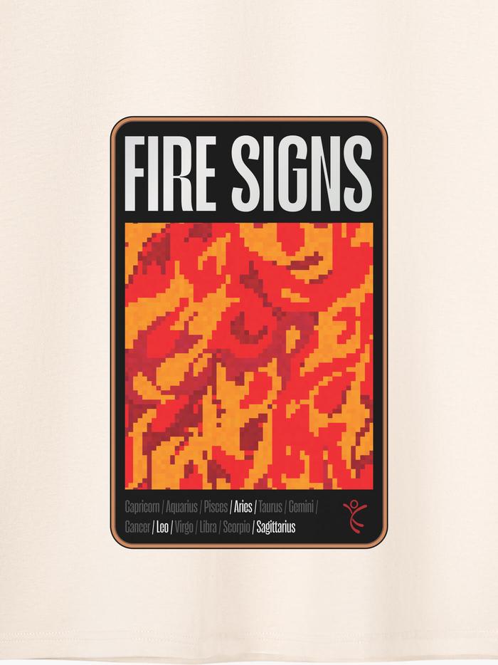 Áo thun Cotton Care & Share in Fire Signs  - undefined
