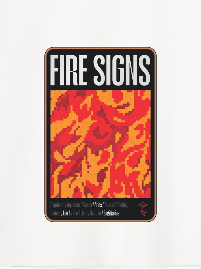 Áo thun Cotton Care & Share in Fire Signs  - undefined