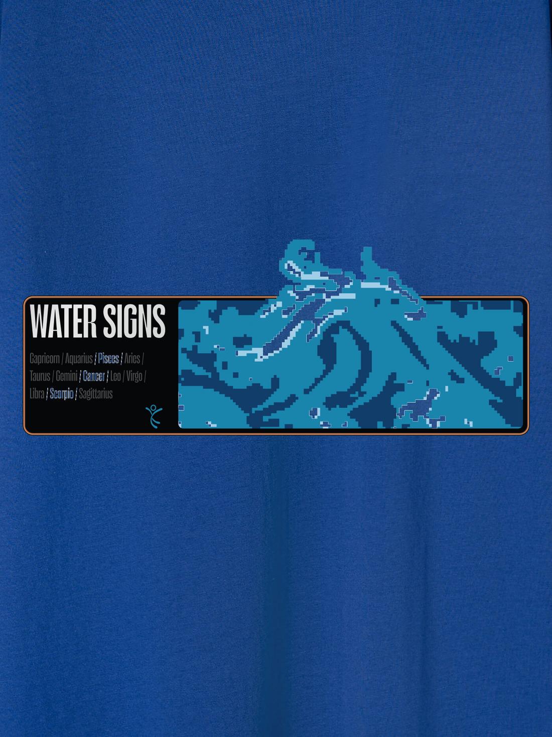 Áo thun Cotton Care & Share in Water Signs  - undefined