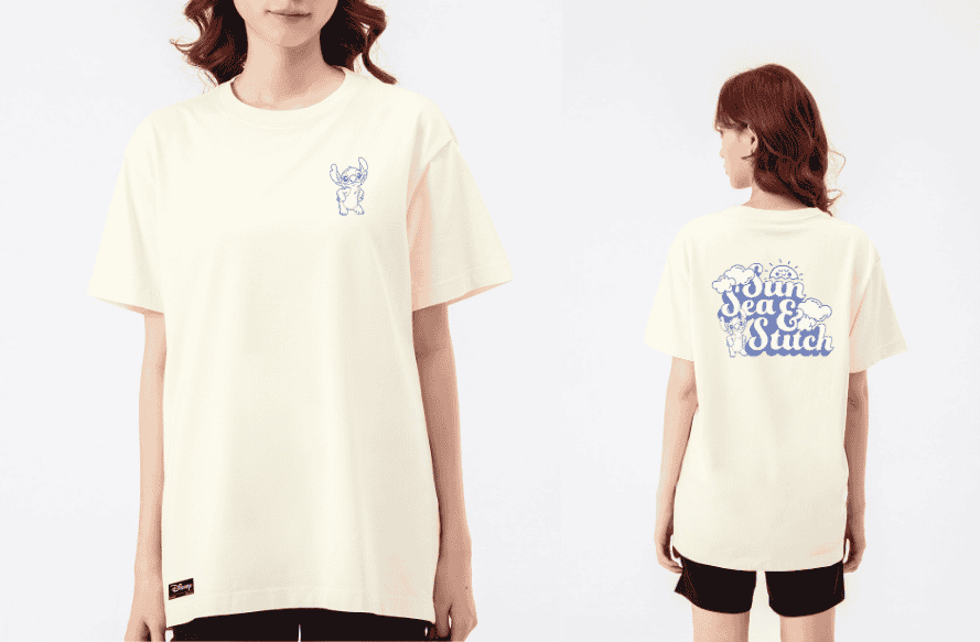 Áo thun Relaxed Fit Disney Sun Sea Stitch