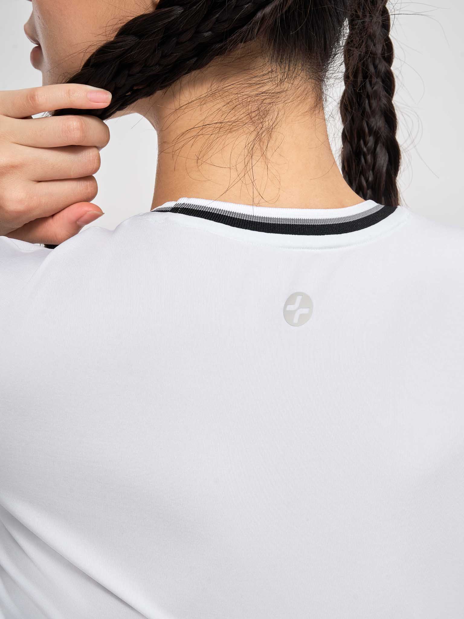Áo Crop top nữ Pickleball Dink Shot - Trắng