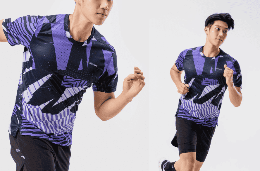 Áo thun chạy bộ Graphic Geometric
