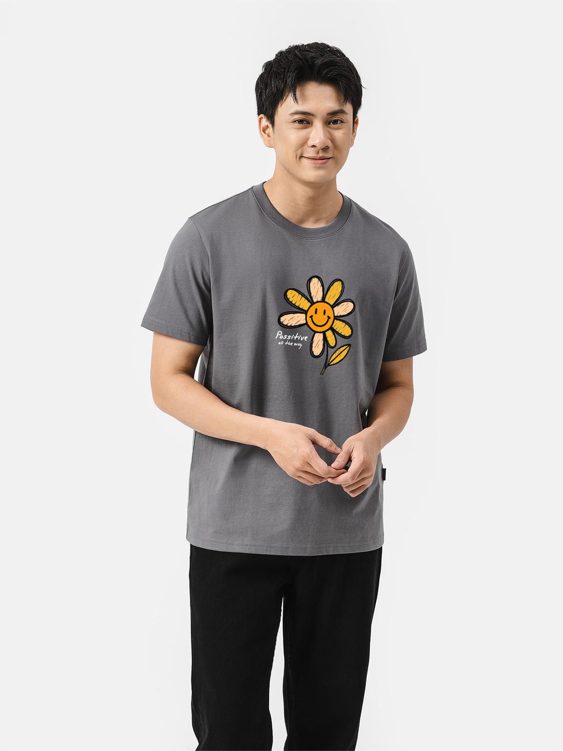 Áo thun Cotton 220gsm Regular Possitive All The Way - undefined