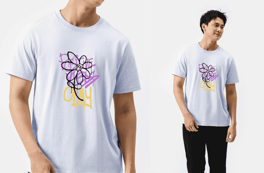 Áo thun Cotton 220gsm Regular Possitive Vibes only