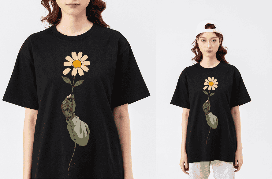 Áo thun Cotton Compact Hoa Cúc