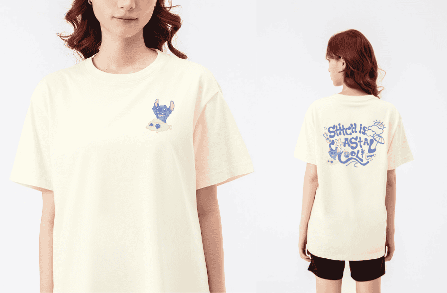 Áo thun Relaxed Fit Regular Disney Stitch Is Coastal Cool