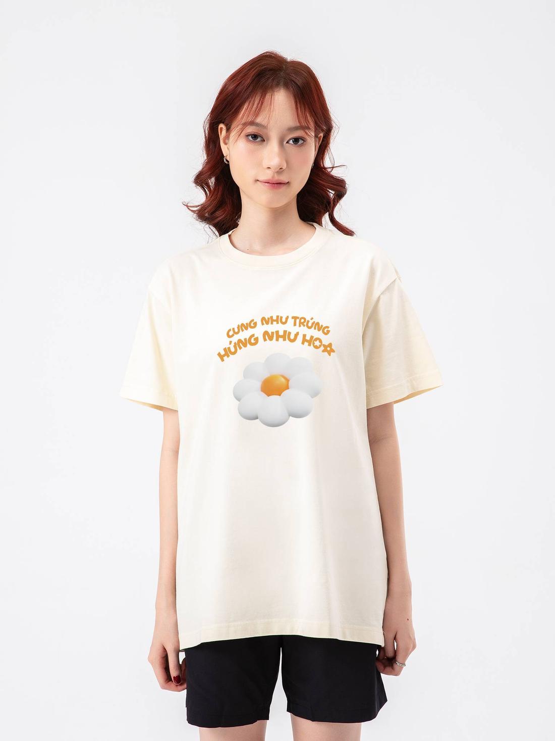 Quà tặng đơn 499k - Áo thun Cưng như Trứng, Hứng như Hoa - undefined