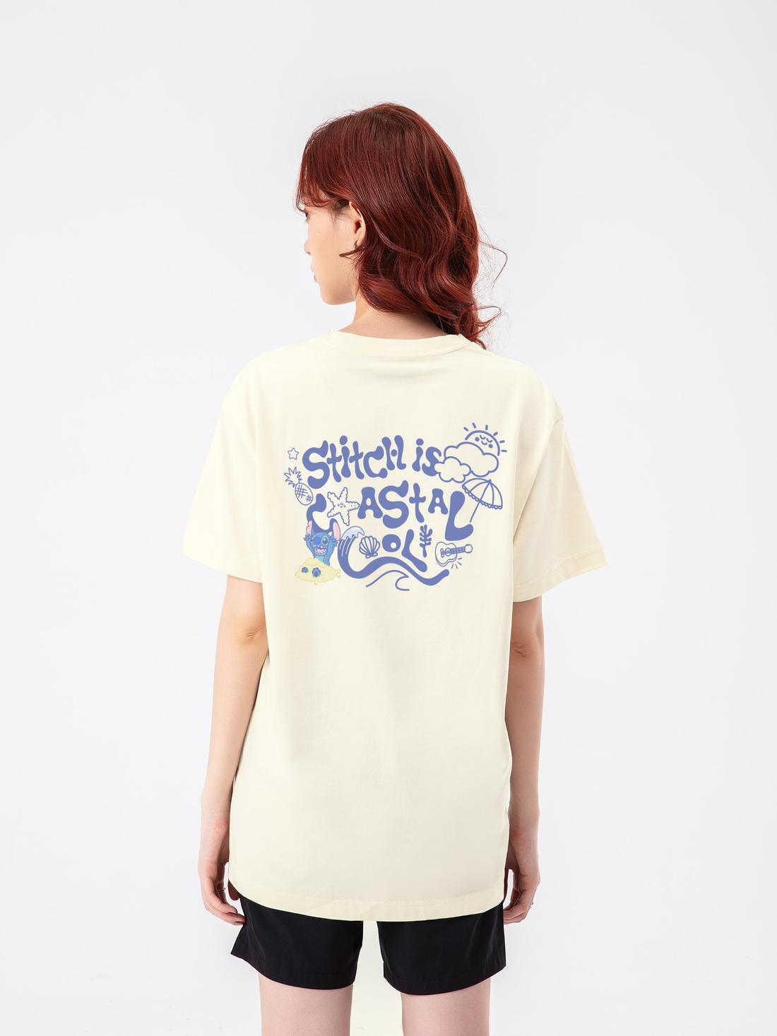 Áo thun Relaxed Fit Regular Disney Stitch Is Coastal Cool - undefined