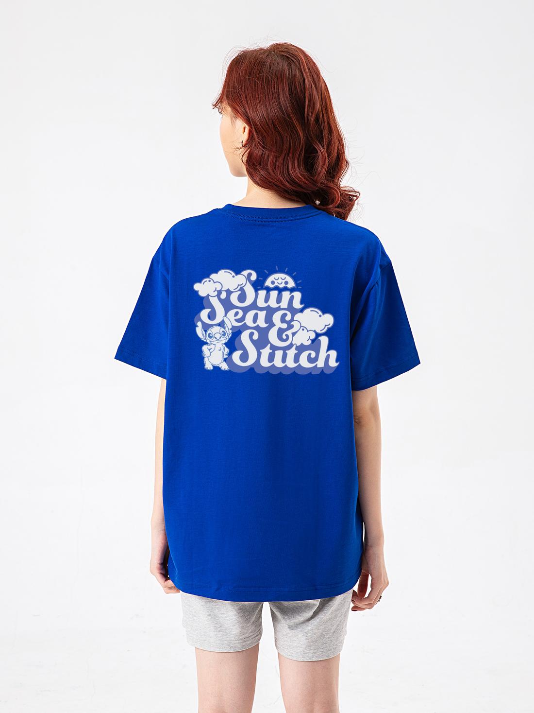 Áo thun Relaxed Fit Disney Sun Sea Stitch - undefined