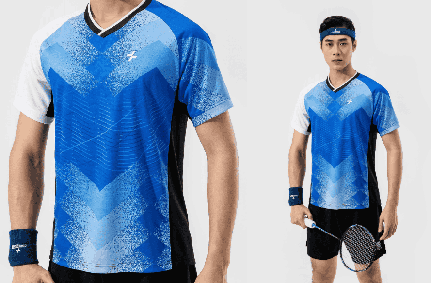 Áo thun Racquet Sport Graphic Blue Pattern