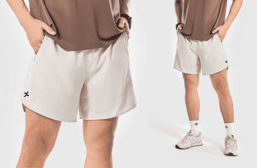 Shorts thể thao nam 6inch túi zipped