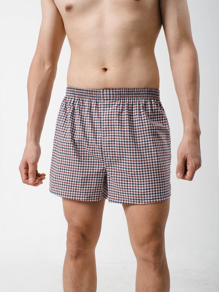 Quần Shorts mặc nhà Kẻ sọc - undefined