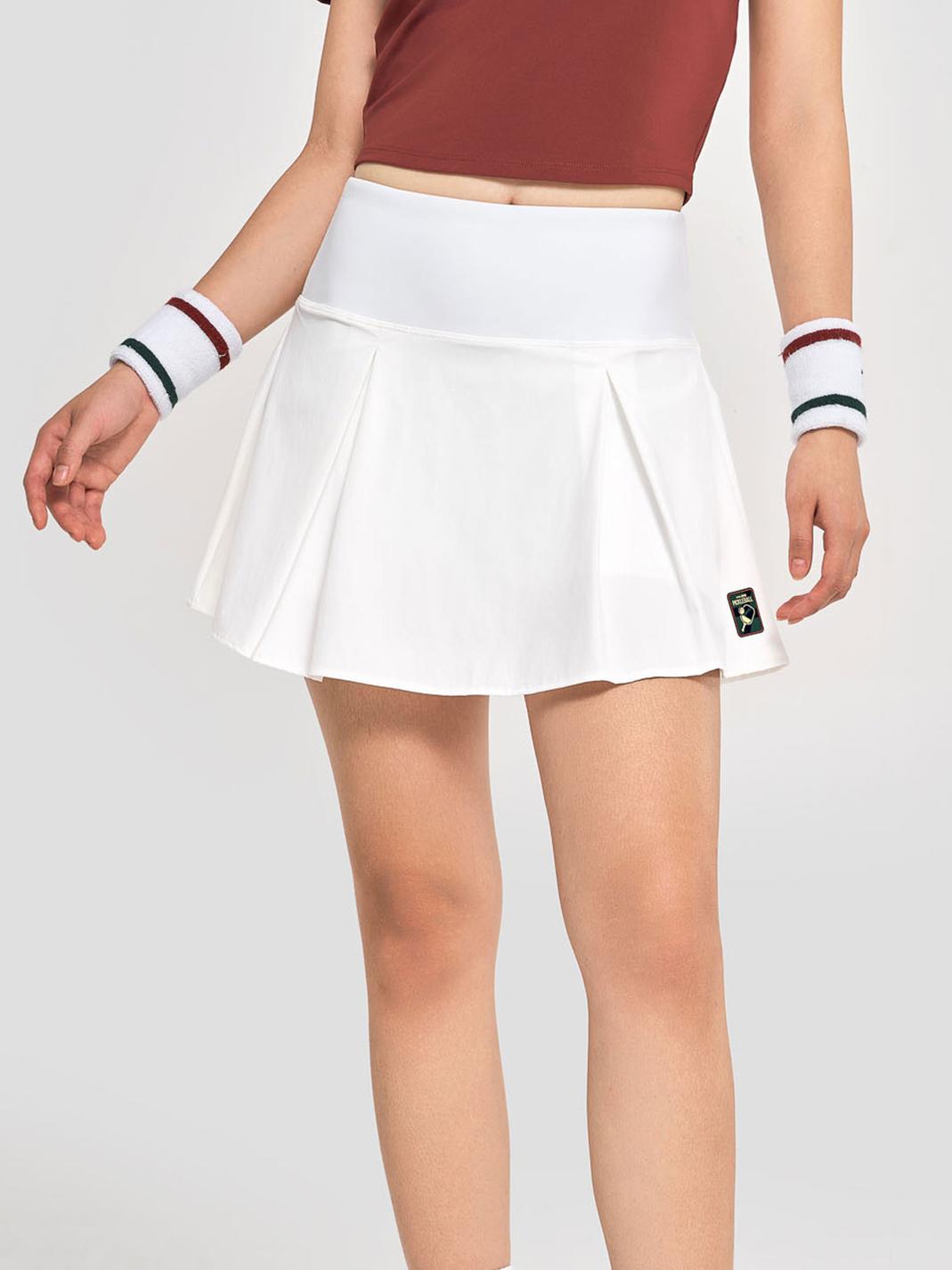 Váy Pickleball Baseline - Trắng