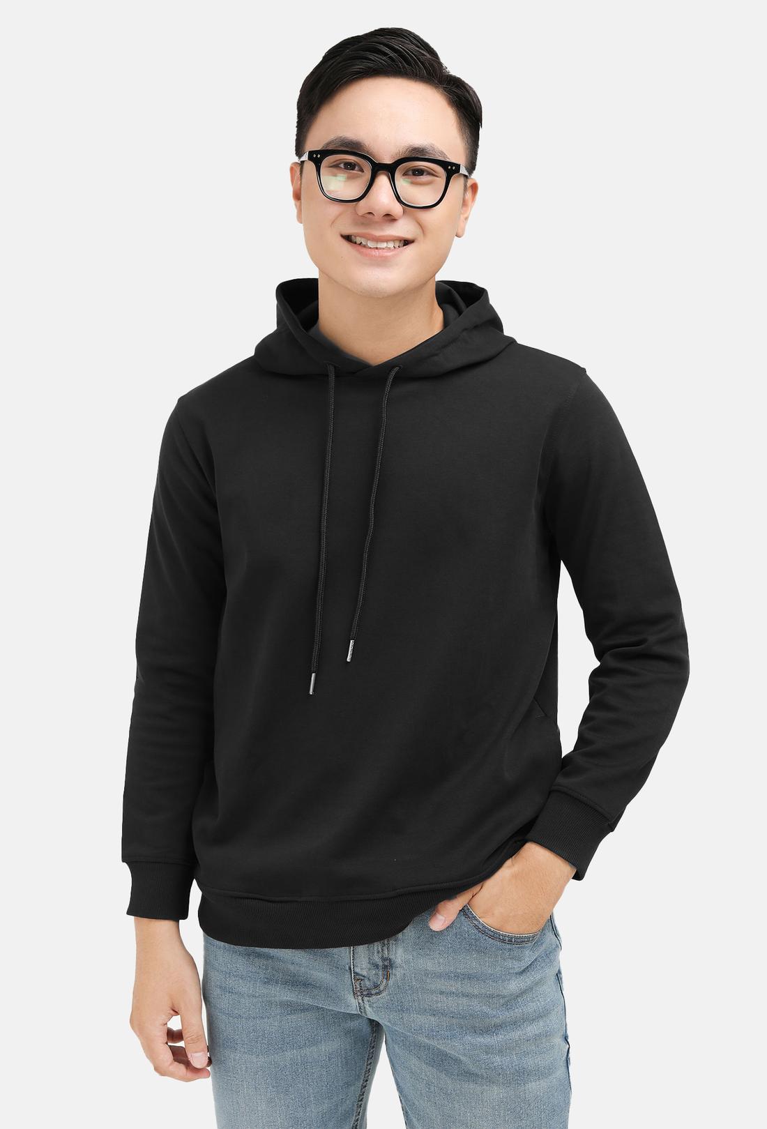 OUTLET - Áo Hoodie nam có mũ trùm Classic - undefined