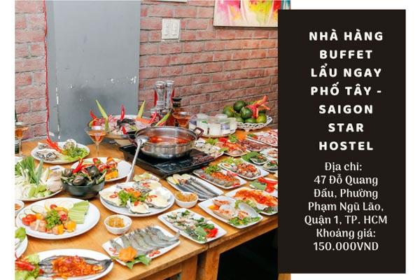 buffet lẩu ngon tphcm saigon star hotel