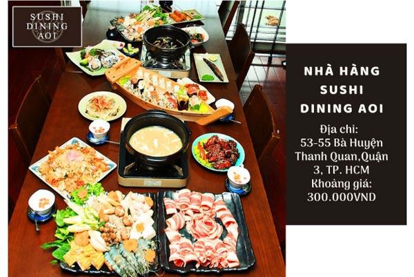 lẩu buffet tphcm Sushi Dining Aoi