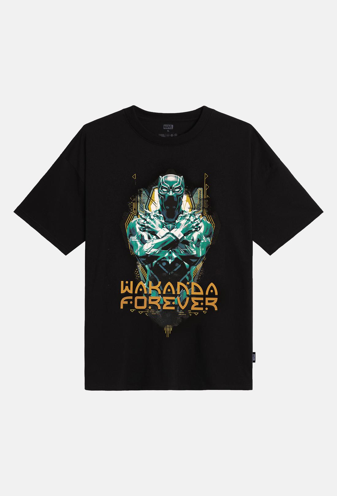 Áo thun Marvel Oversize Wakanda Forever - Panther Pride - undefined