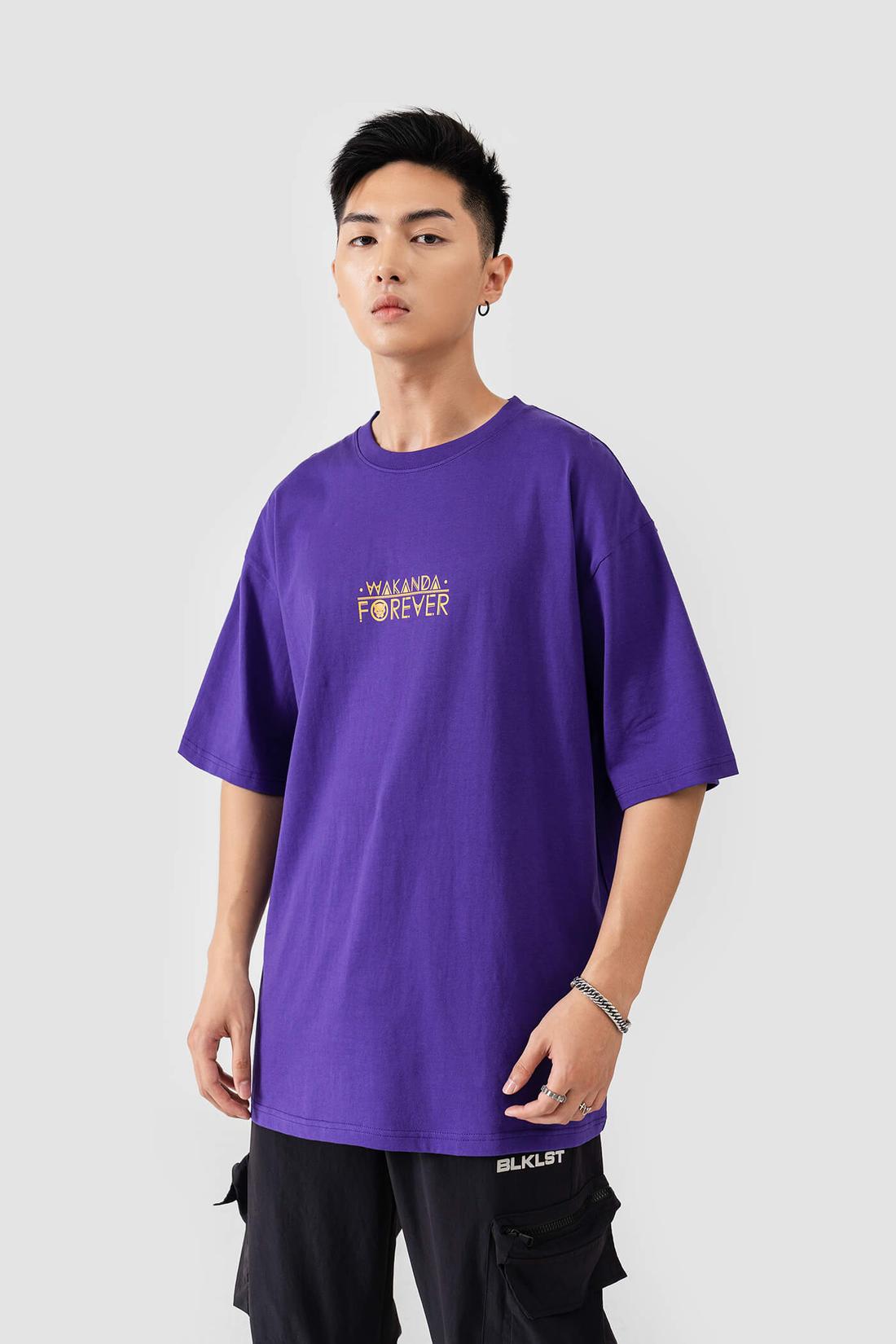 Áo thun Marvel Oversize Wakanda Forever - undefined