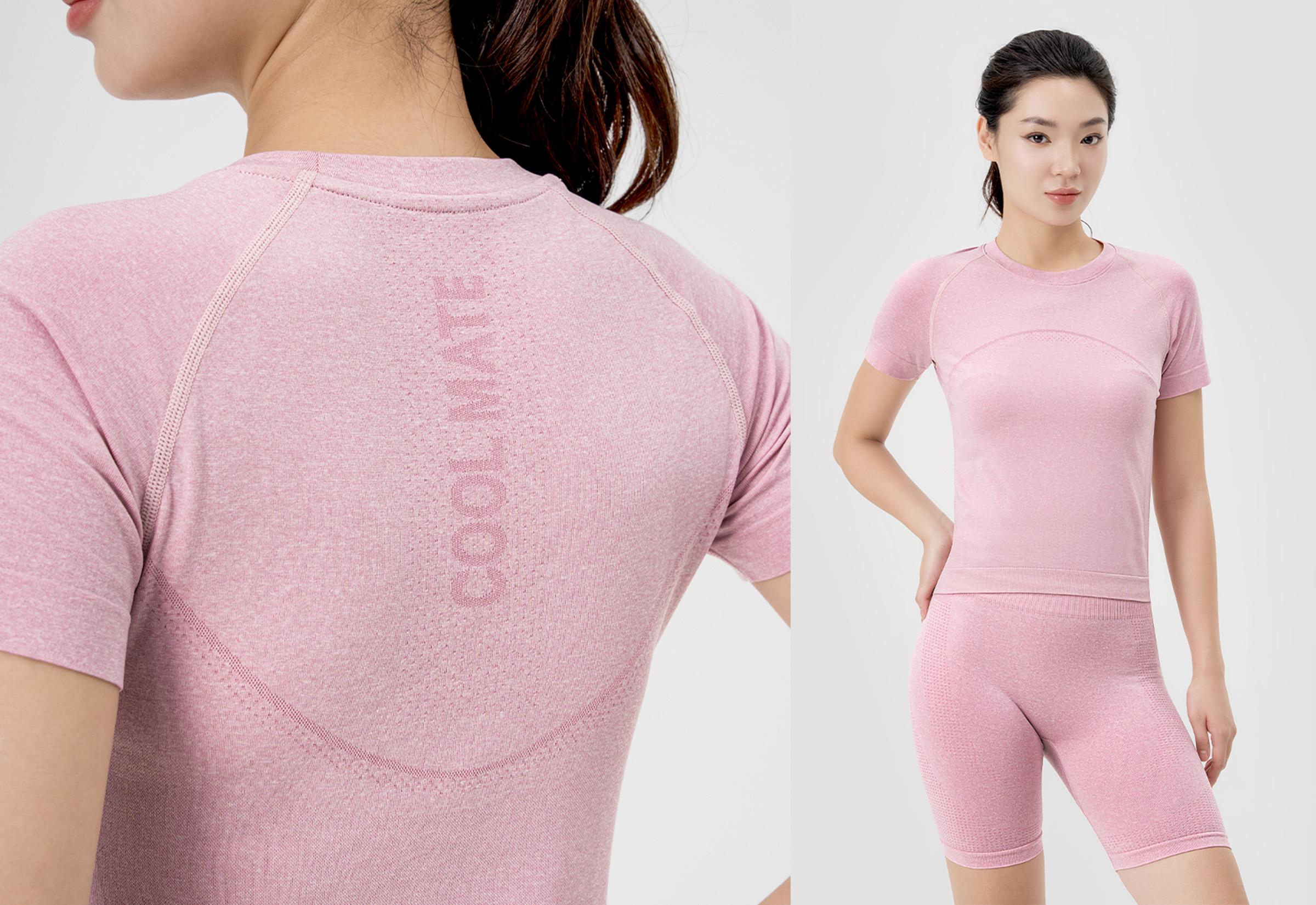 T-shirt thể thao Vital Seamless - Hồng