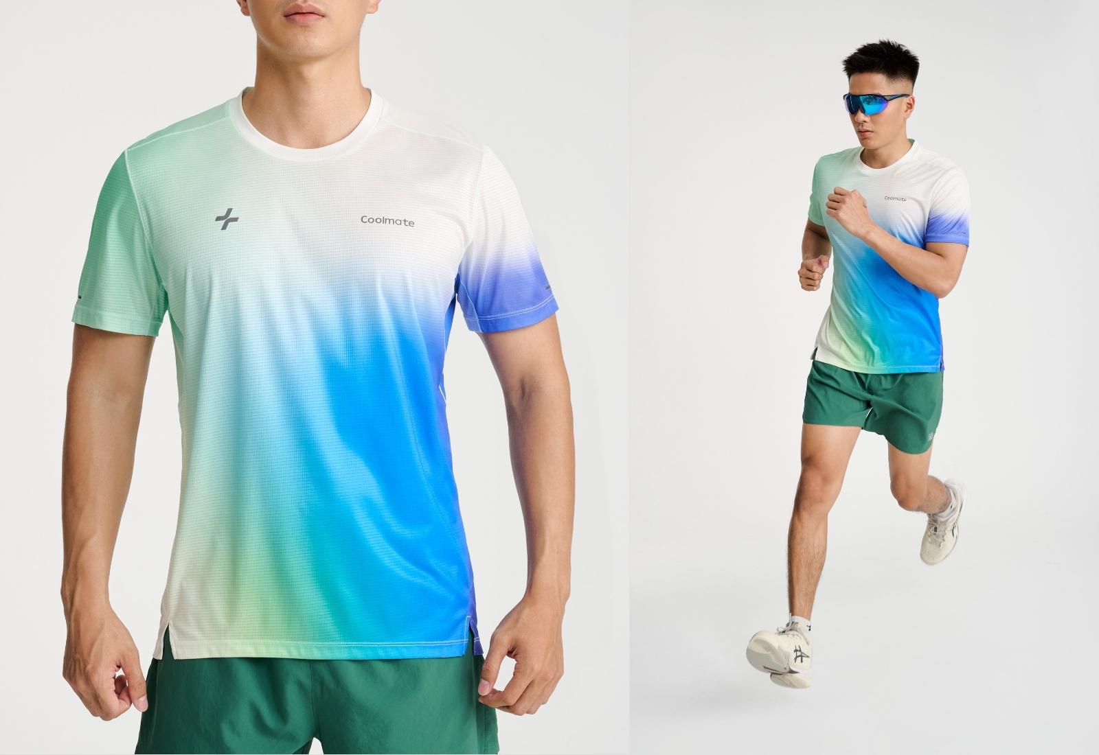 Tshirt Running Nam Graphic Aurora Flow