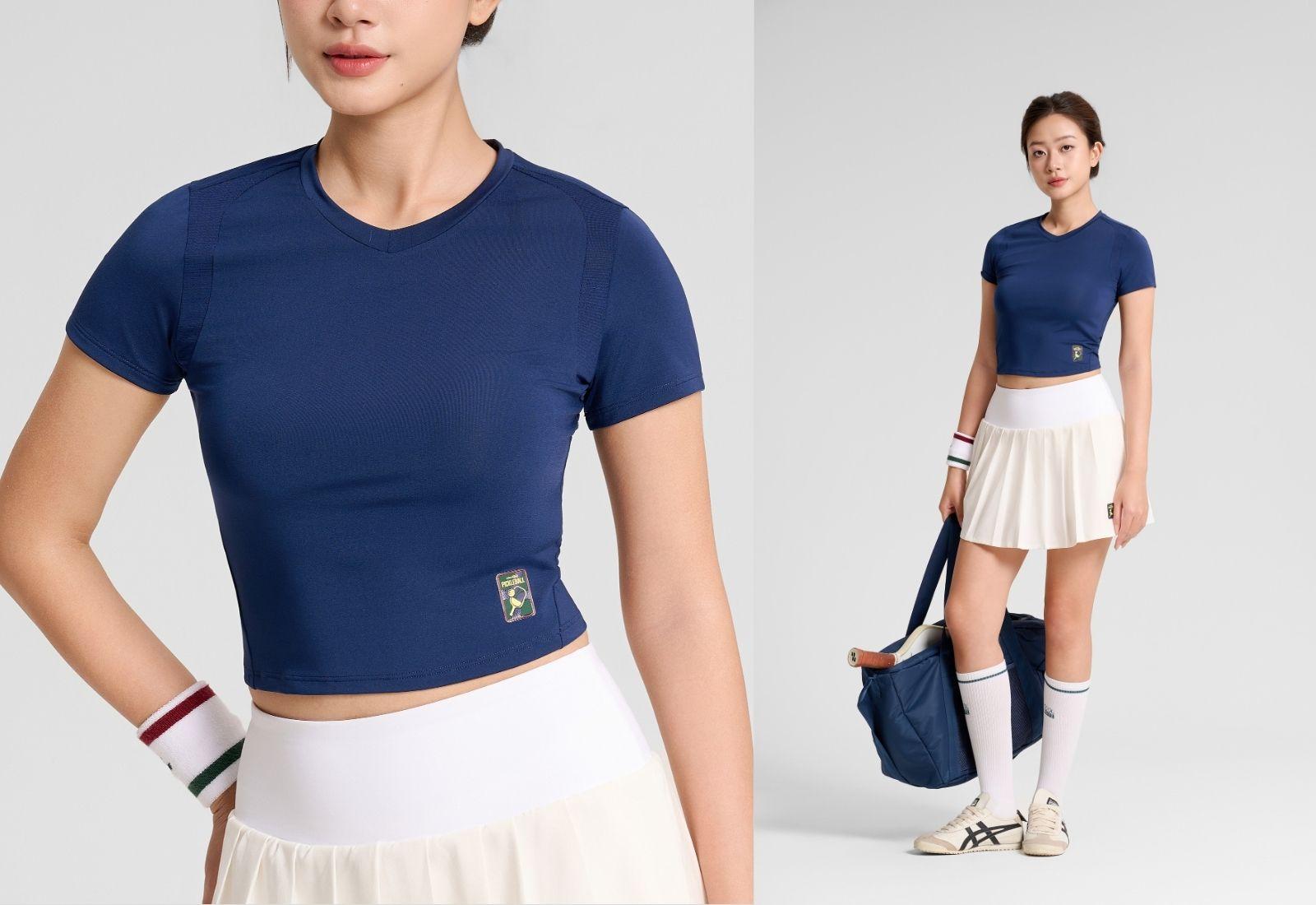 Áo Croptop Pickleball Volley Essentials