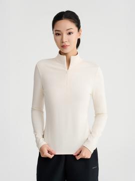 Áo dài tay thể thao nữ khoá zip - undefined