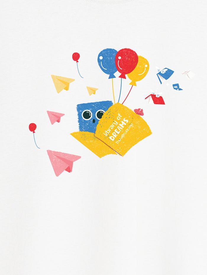 Áo in cotton 220gsm C&S x TVUM - Dream đọc sách - undefined