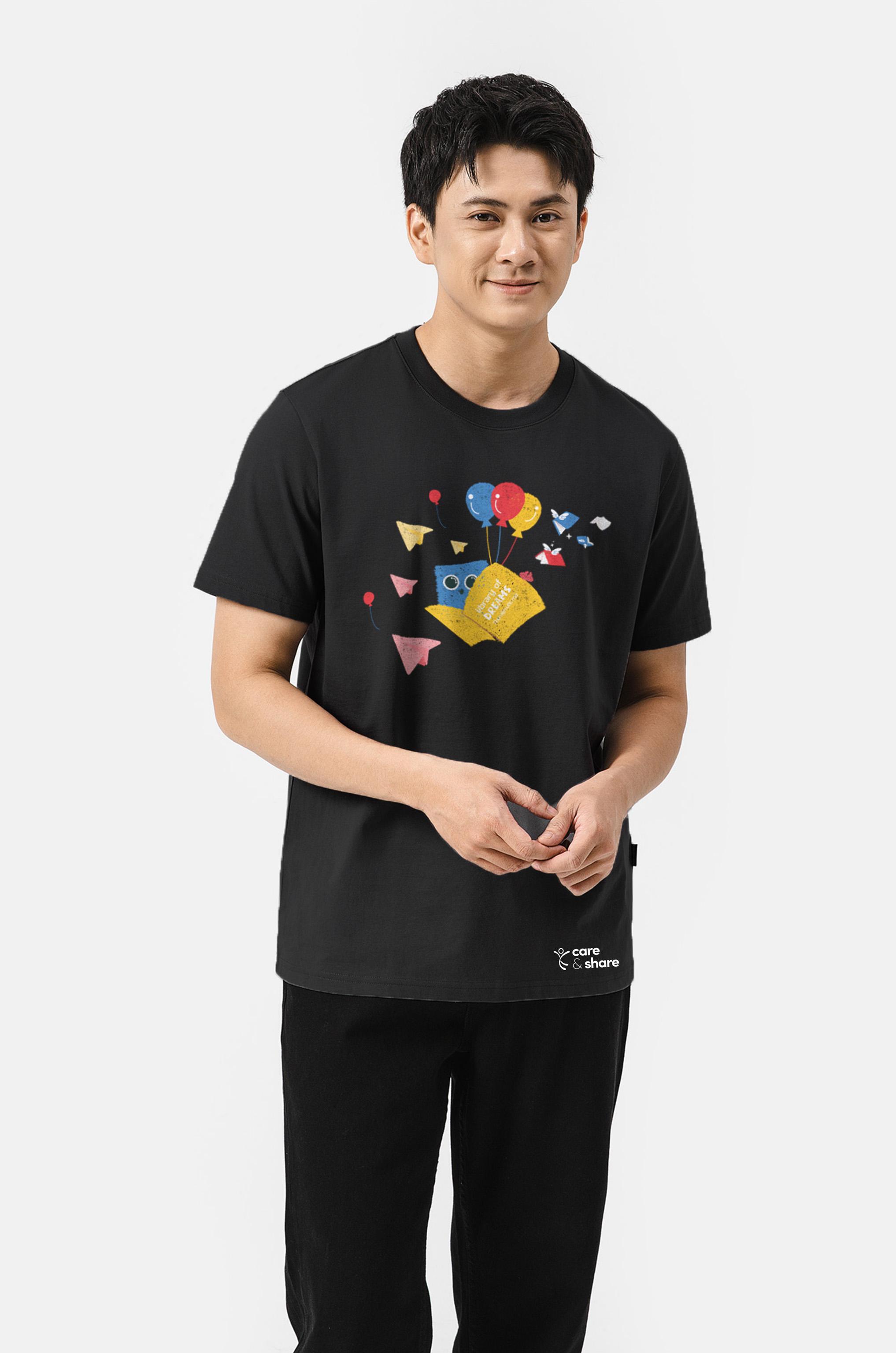 Áo in cotton 220gsm C&S x TVUM - Dream đọc sách