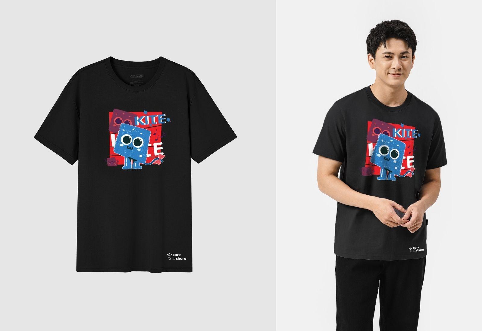 Áo in cotton 220gsm C&S x TVUM - Kite xanh