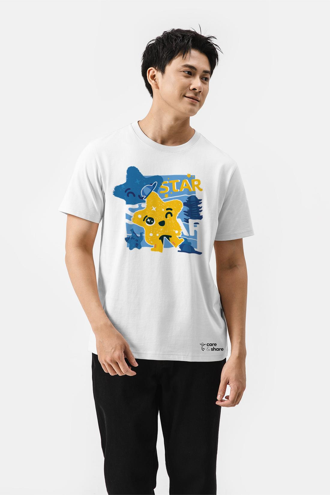 Áo in cotton 220gsm C&S x TVUM - Star vàng - undefined