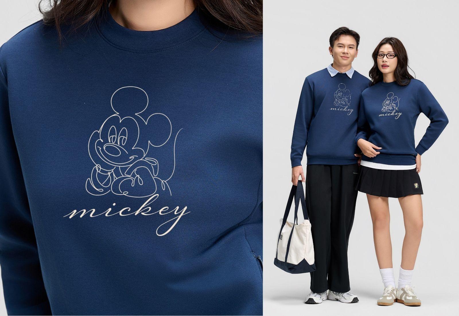 Áo nỉ All-day Sweatshirt Mickey Relax