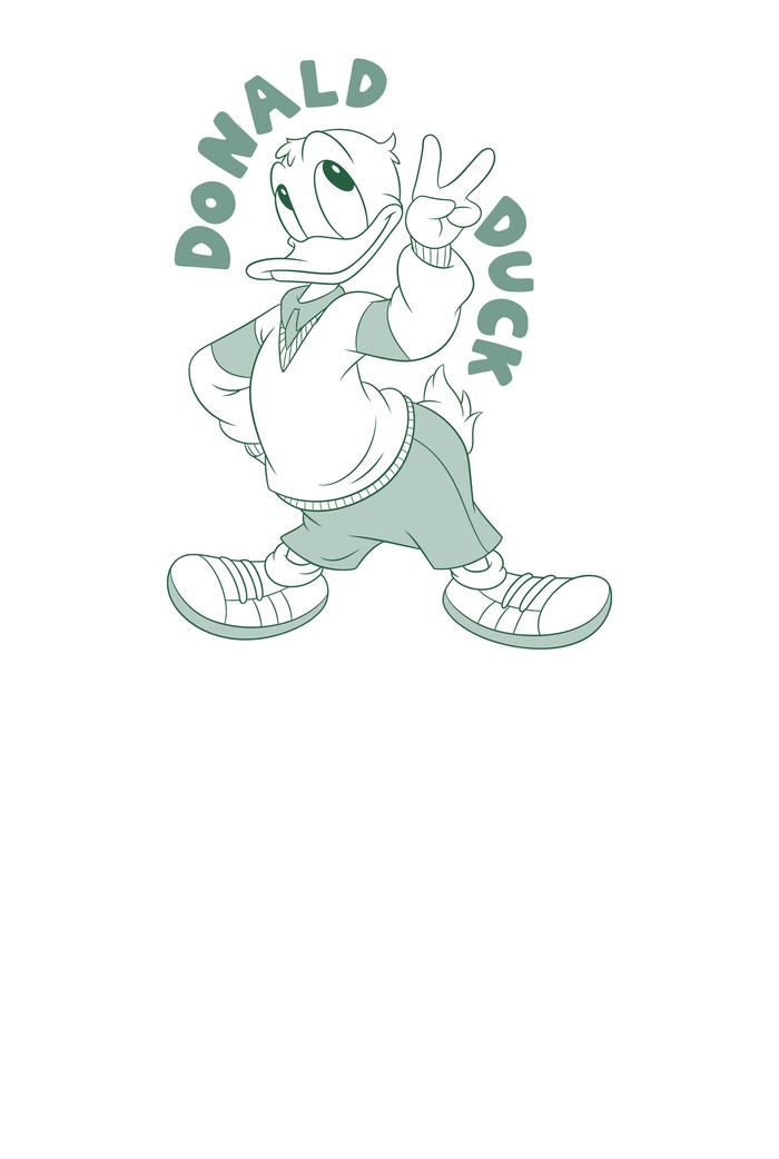 Áo thun Baby Tee Cotton Compact Donald Say Hi - undefined