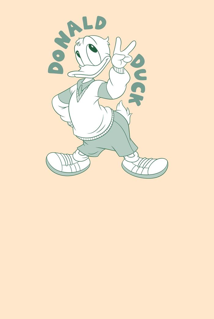 Áo thun Baby Tee Cotton Compact Donald Say Hi - undefined