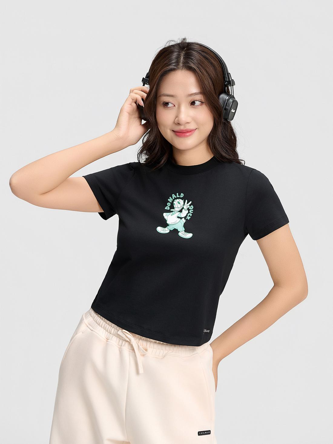 Áo thun Baby Tee Cotton Compact Donald Say Hi - undefined